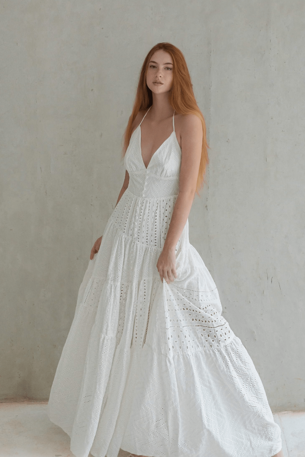 Tissé - Vestido AR Amana Off White