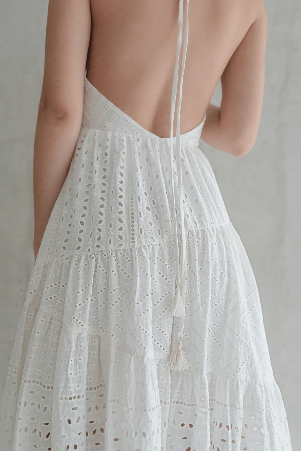 Tissé - Vestido AR Amana Off White
