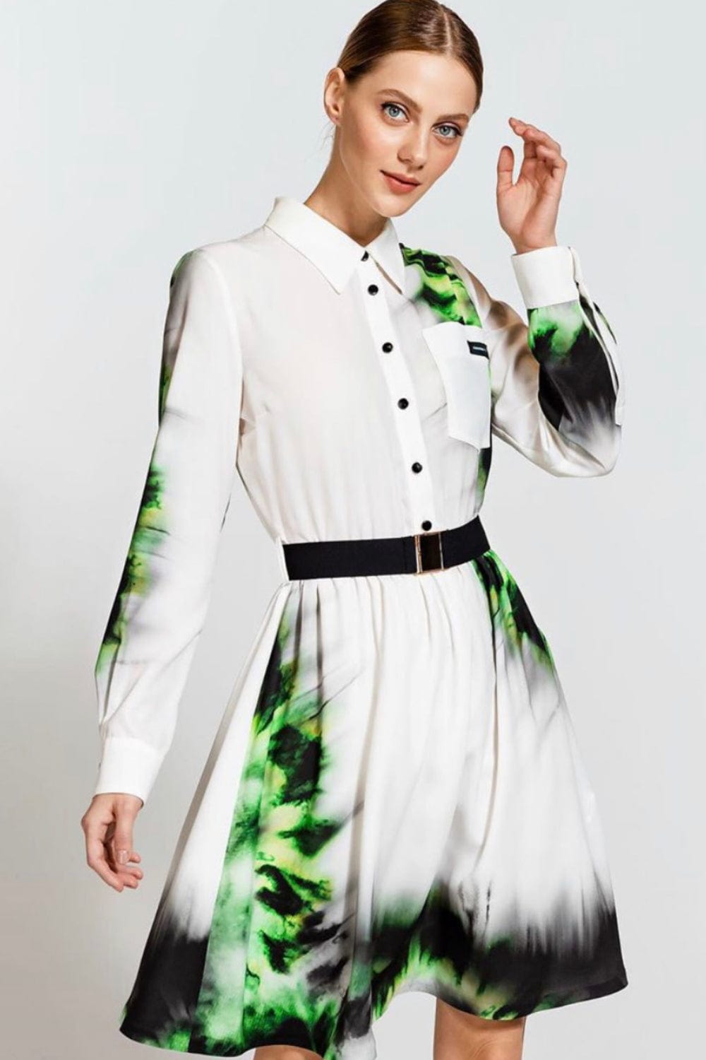 Spell - Vestido Curto Manga 3/4