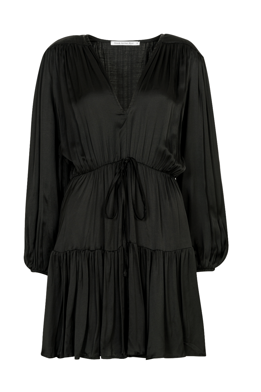 Greek Archaic Kori - Vestido Curto Manga Longa