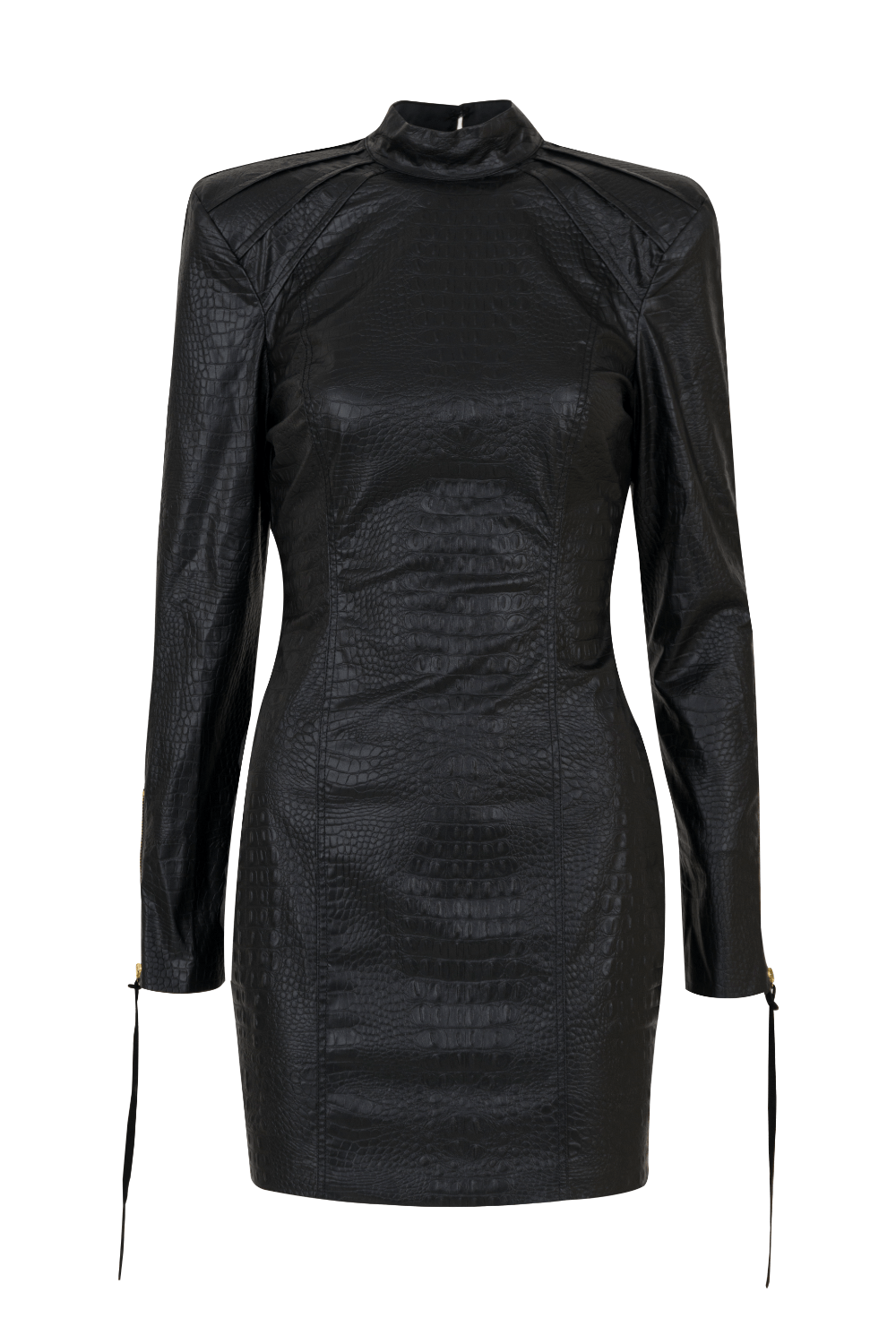 Nineminutes - Vestido Curto Manga Longa Preto