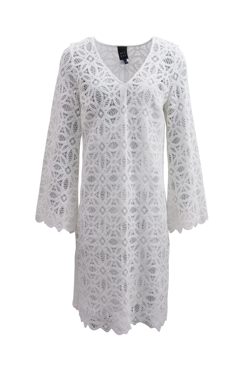 Access - Vestido Curto Renda Branco