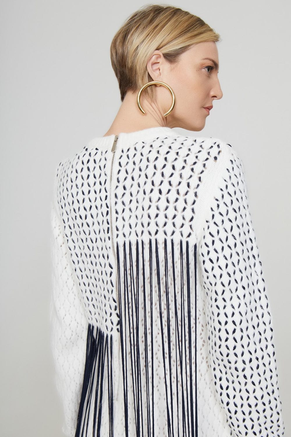 Coven - Vestido Mini Tricot Franjas