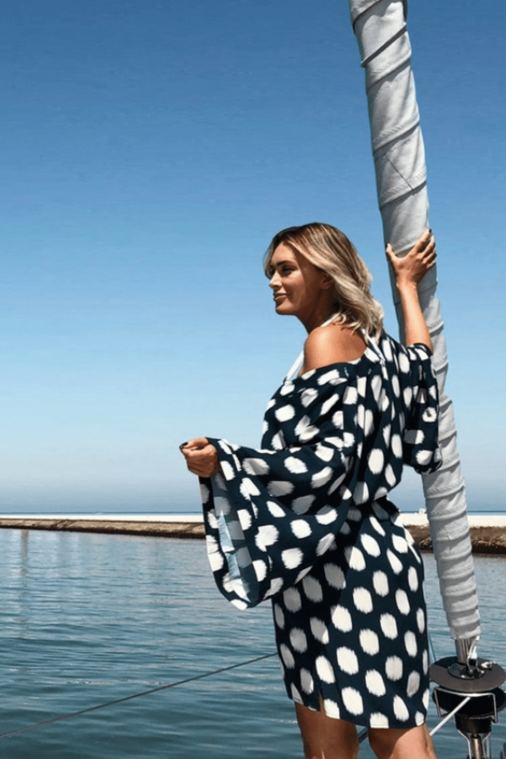 Lenny Niemeyer - Vestido Curto Túnica Splitted Ásia