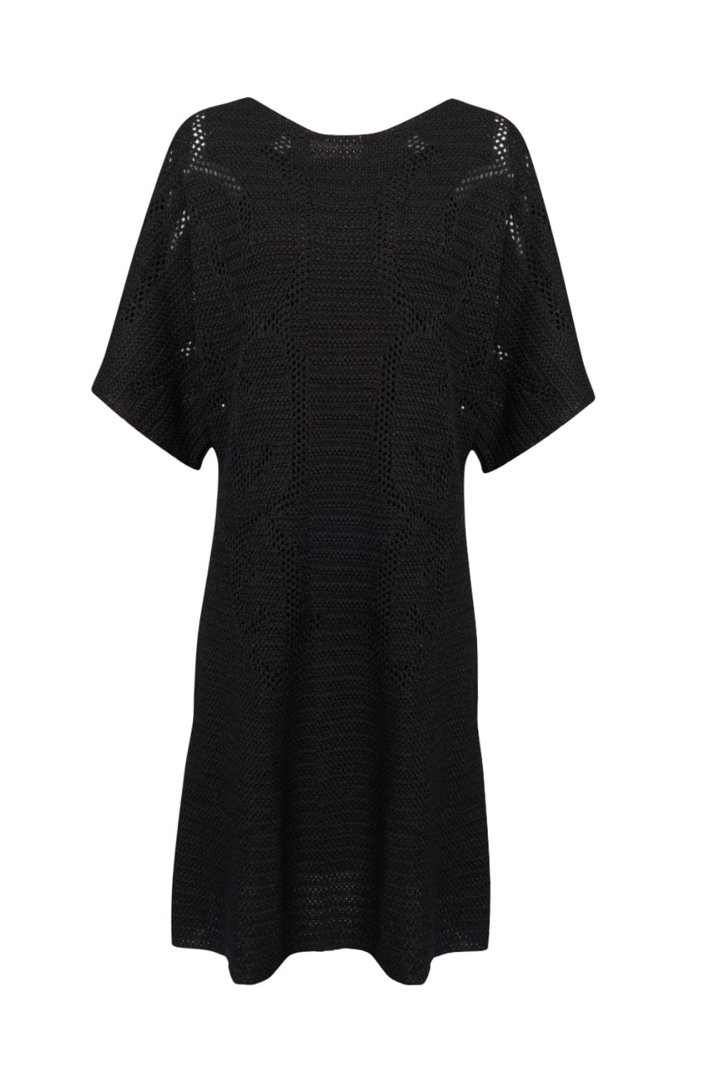Viviane Furrier - Vestido Curto em Tricot Preto