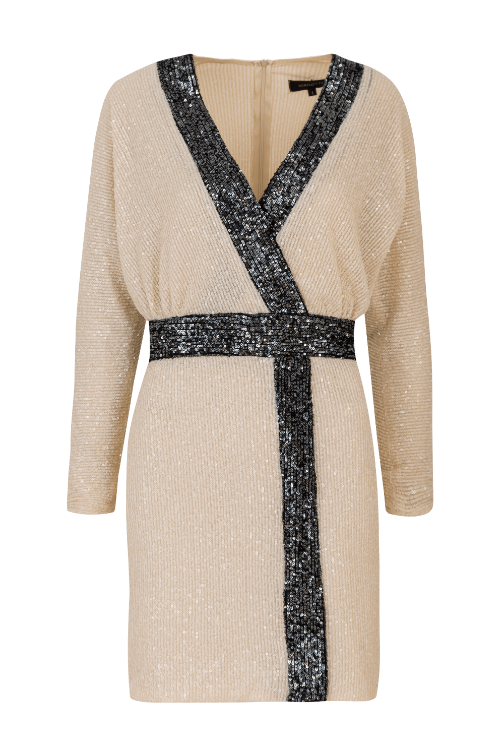 Mianotte - Vestido Curto Manga Longa em Paetês