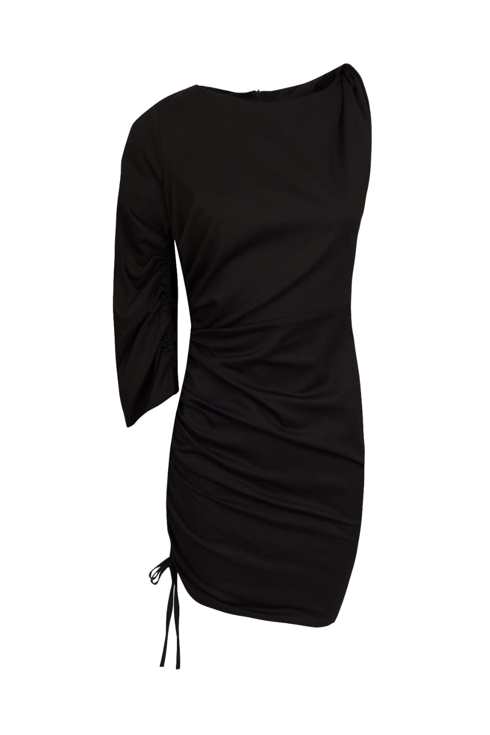 Access - Vestido Curto um Ombro Só Preto