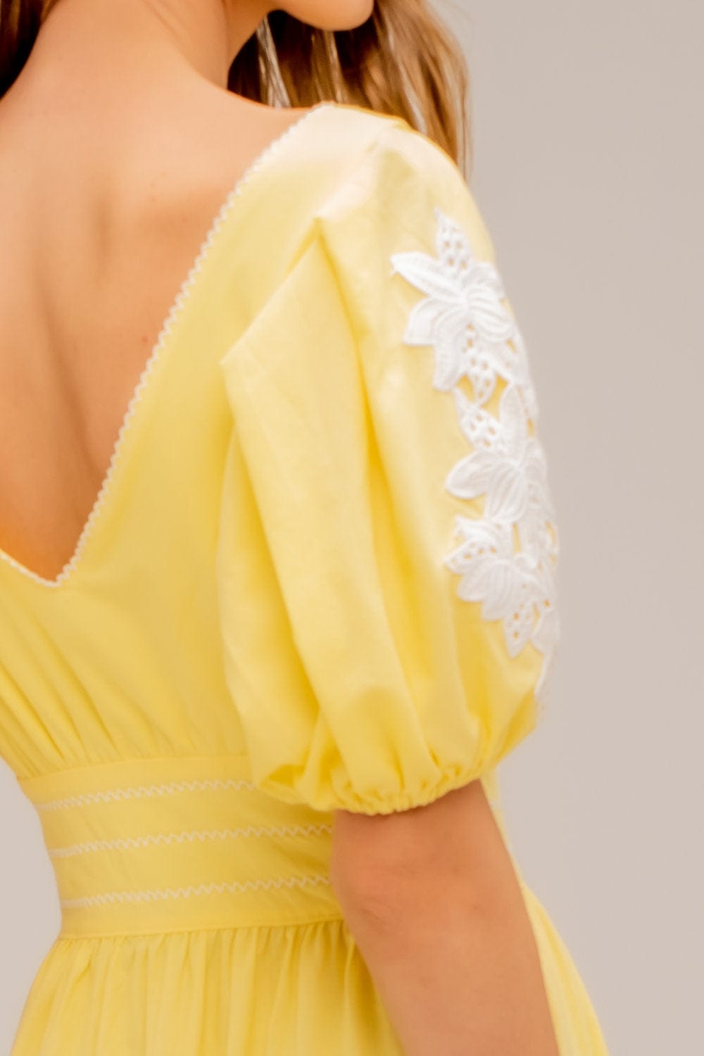 Lalibela - Vestido Longo Clafoutis Amarelo