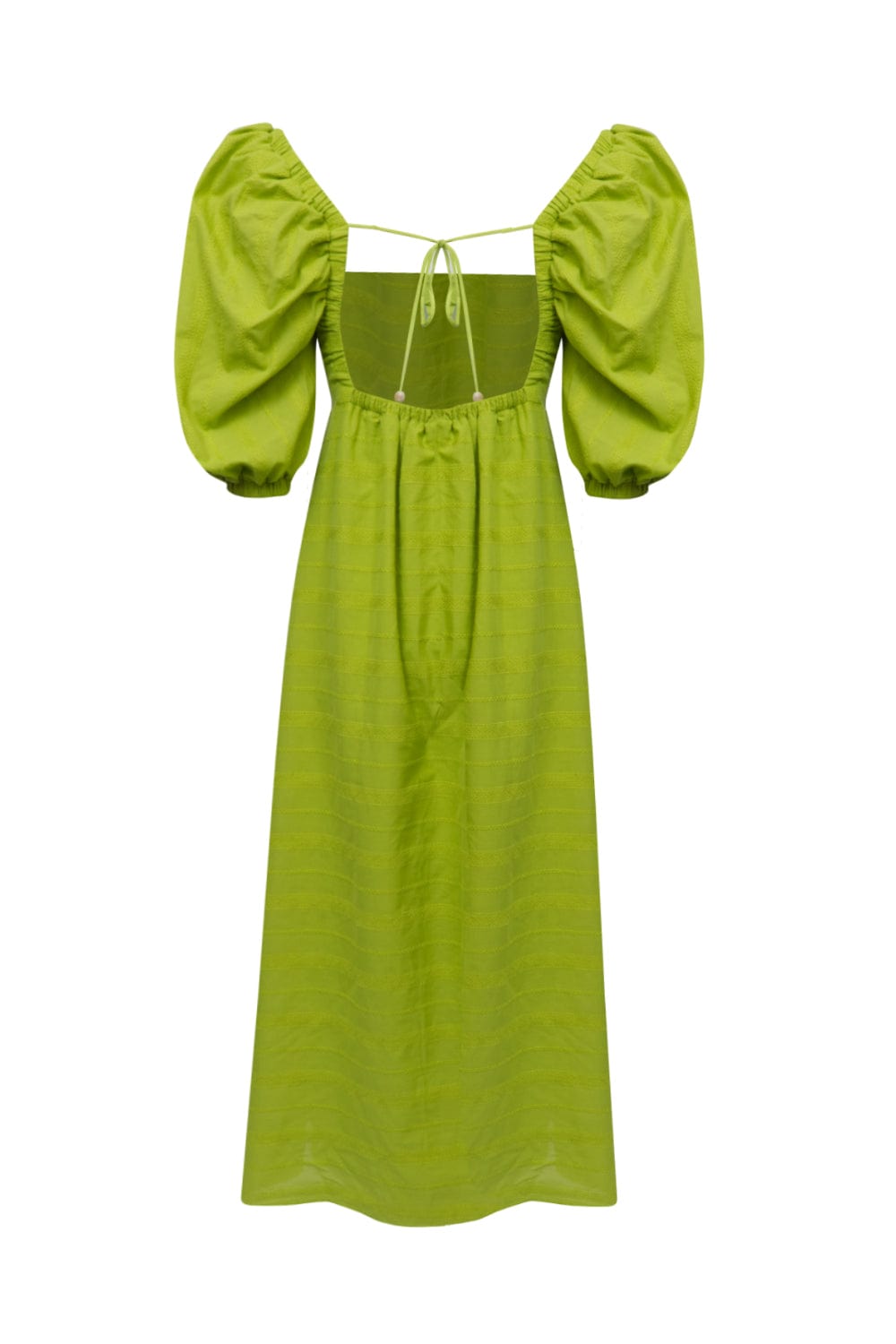 L'Cecci - Vestido Longo Manga Bufante Verde