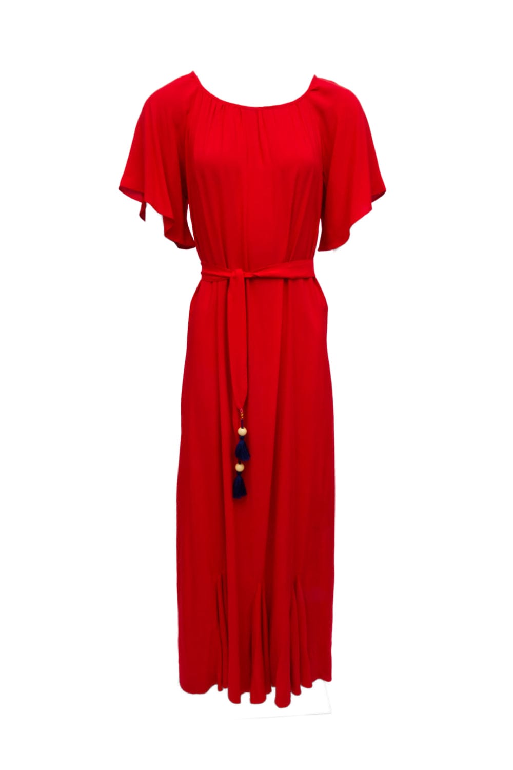 Chocolat - Vestido Longo Nesga Vermelho