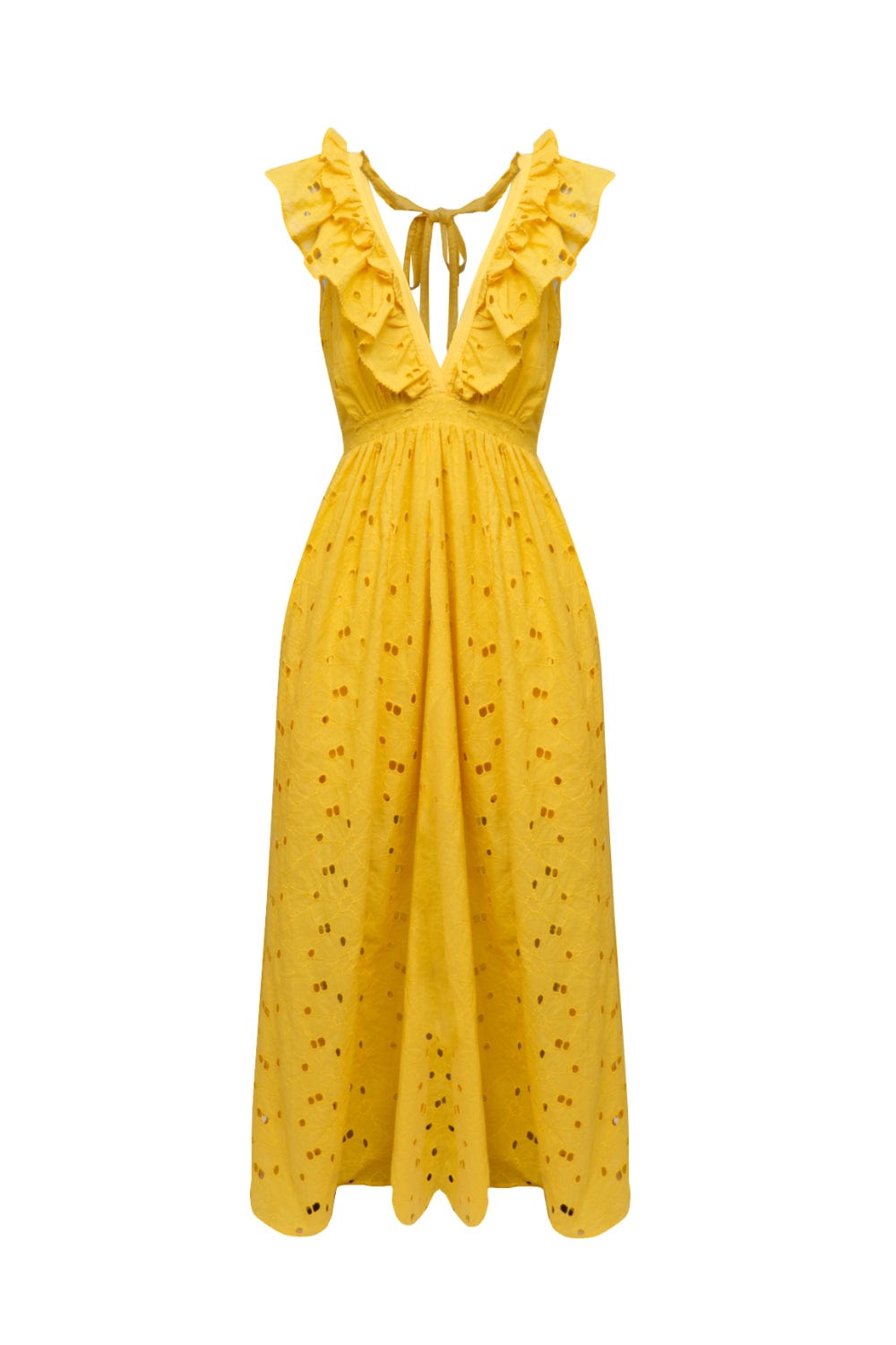 Lalibela - Vestido Longo Saint Nicolas Amarelo