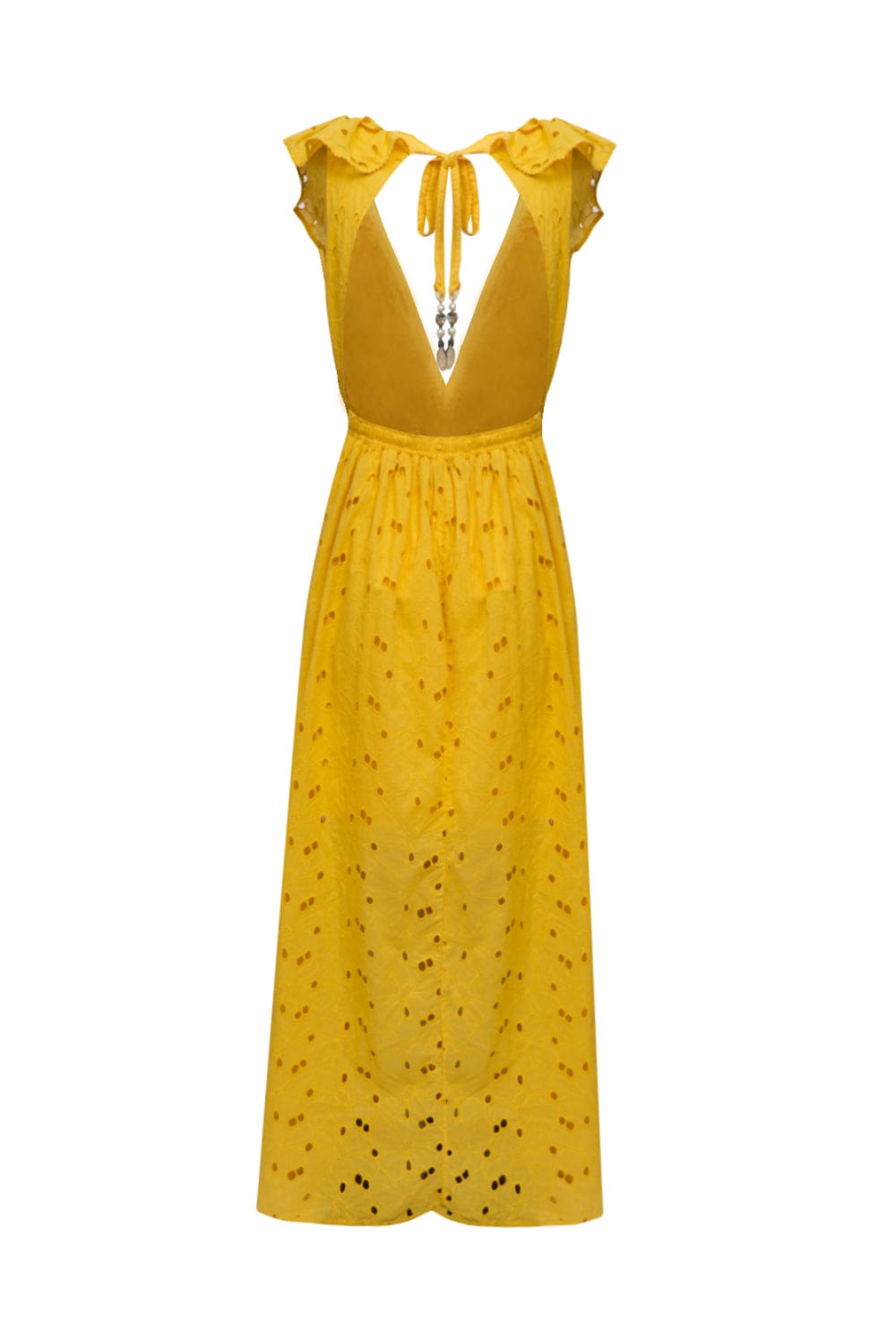 Lalibela - Vestido Longo Saint Nicolas Amarelo