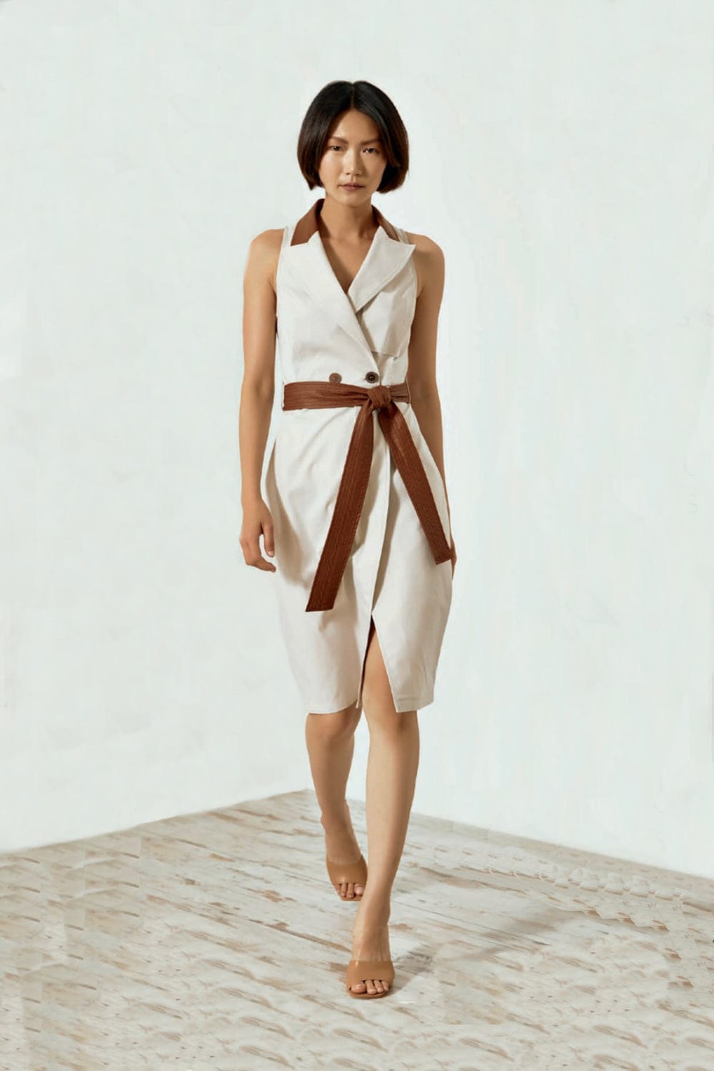 Access - Vestido Midi Bicolor Envelope