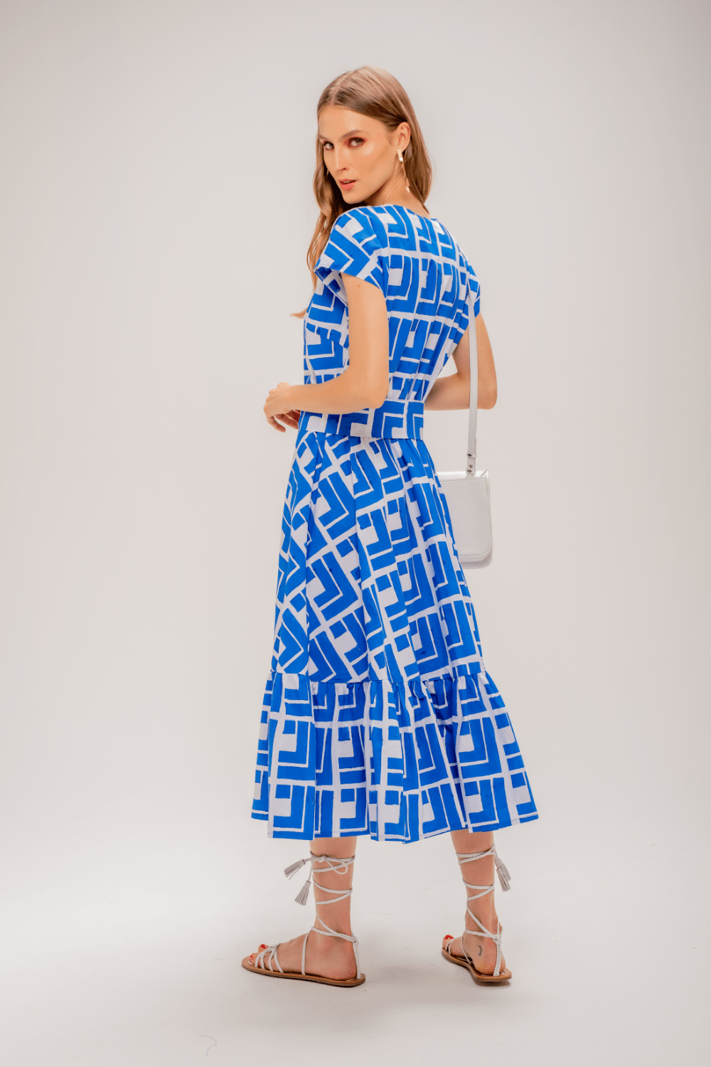 Negritas - Vestido Midi sem Manga