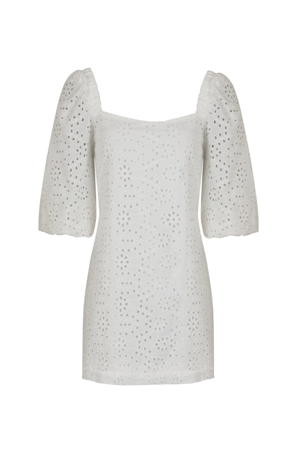 Allma For Us - Vestido Curto Laise Off White