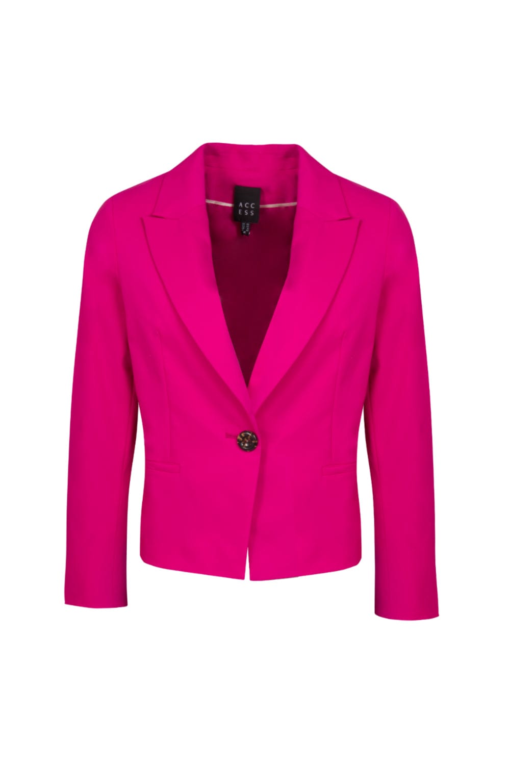 Access - Blazer Clássico um Botão Rosa Pink