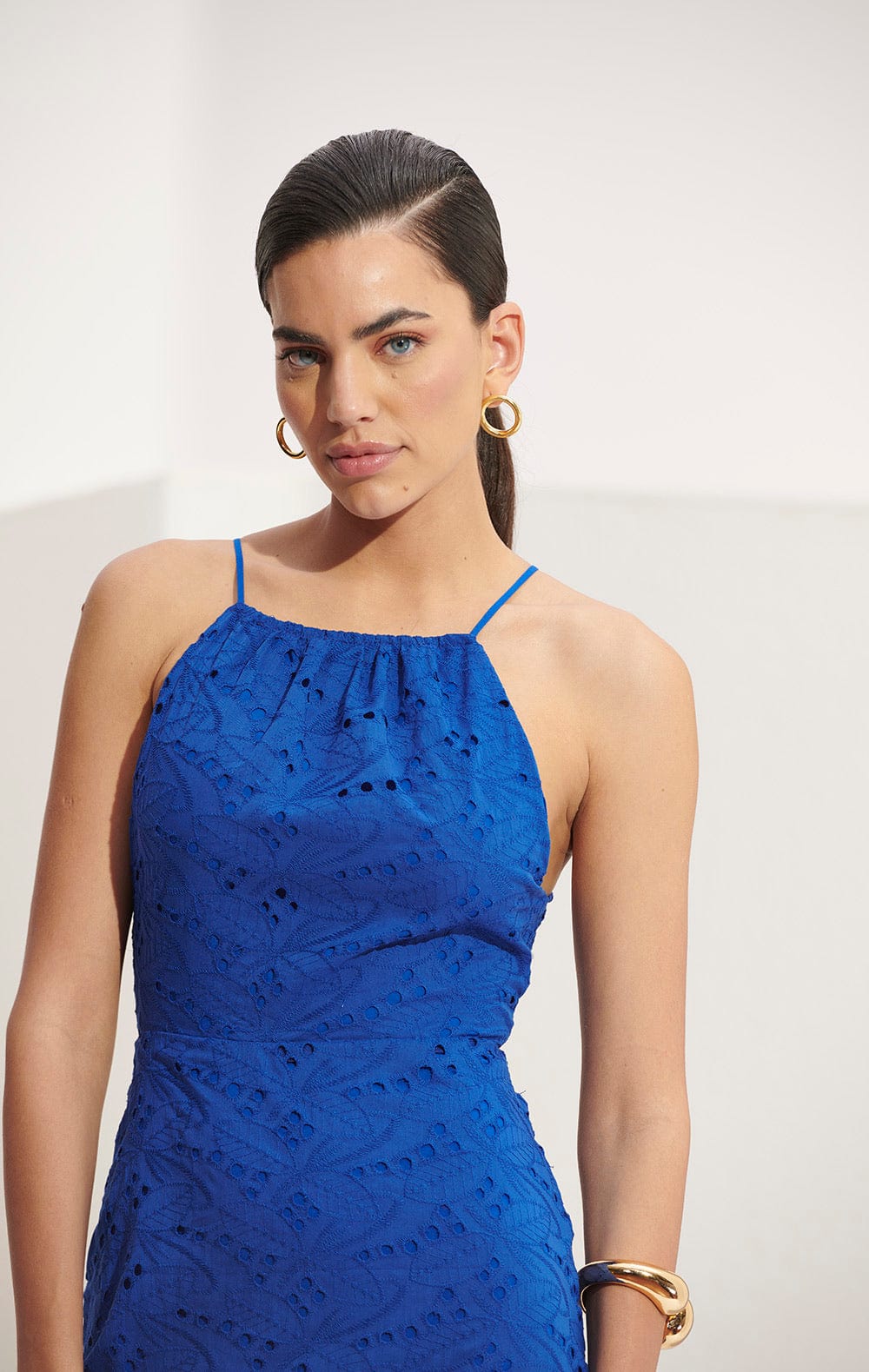 L'Cecci - Vestido Midi Laise Azul