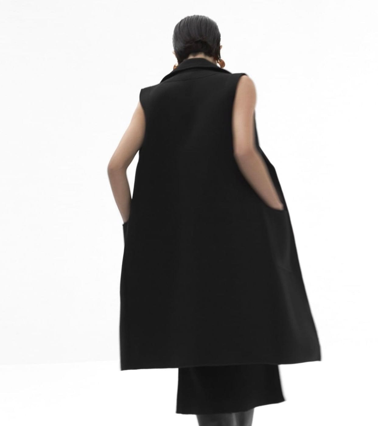 Viviane Furrier - Colete em Tricot Dublado Preto