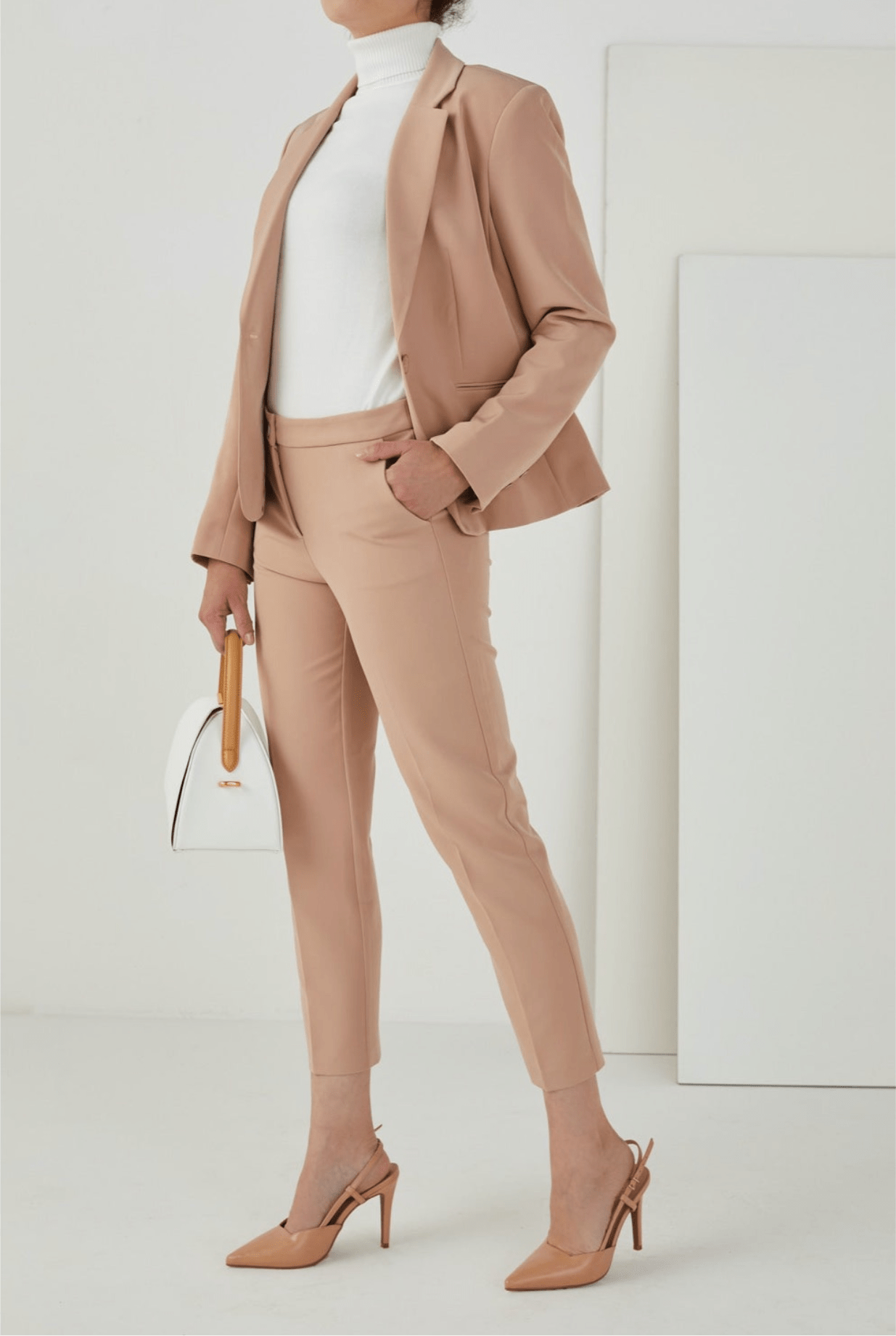 Access - Calça Alfaiataria Bege