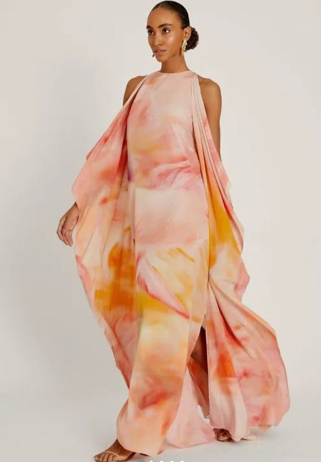 Lenny Niemeyer - Vestido Longo Abas Seda Nuvem