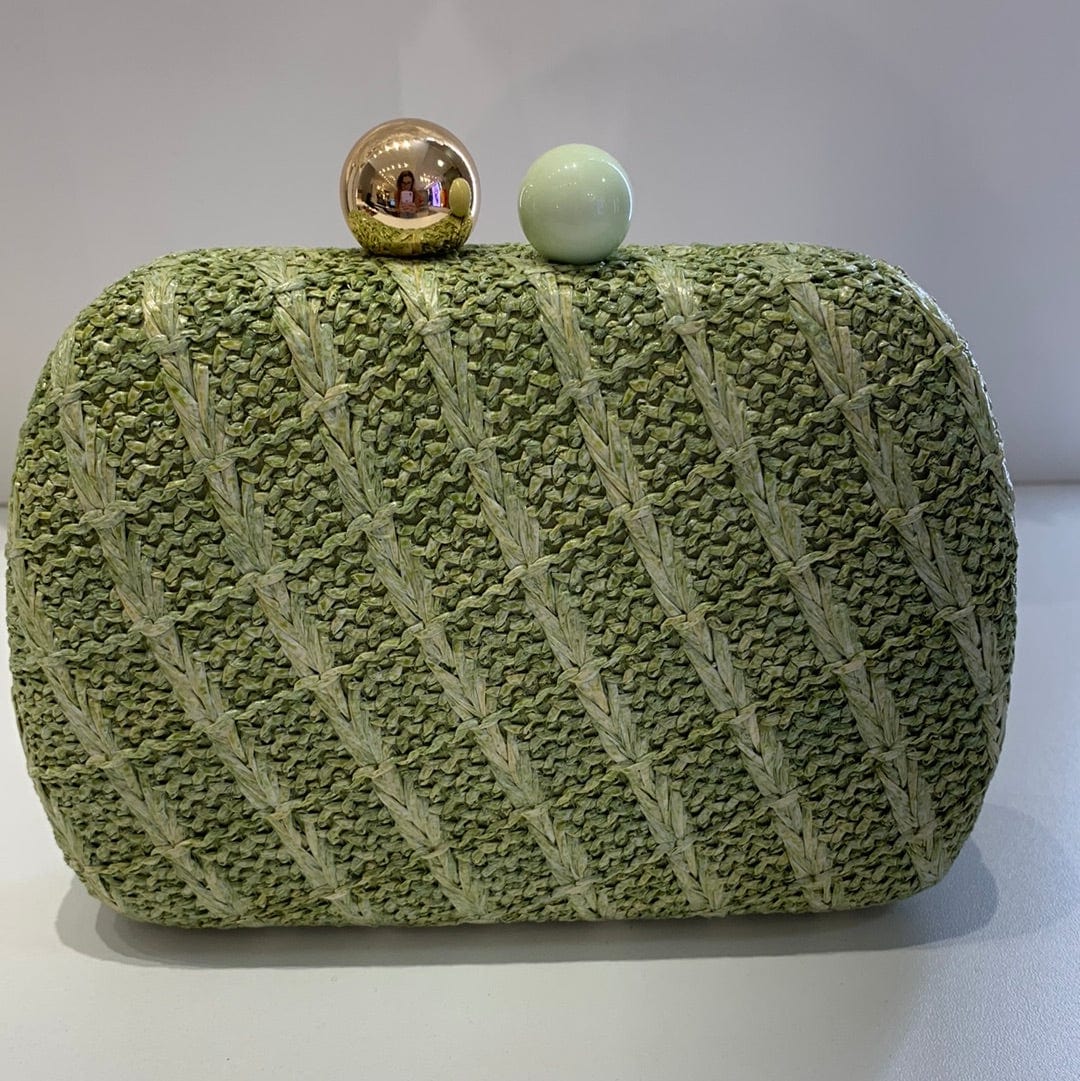 Bolsa Clutch Trabalhada Verde