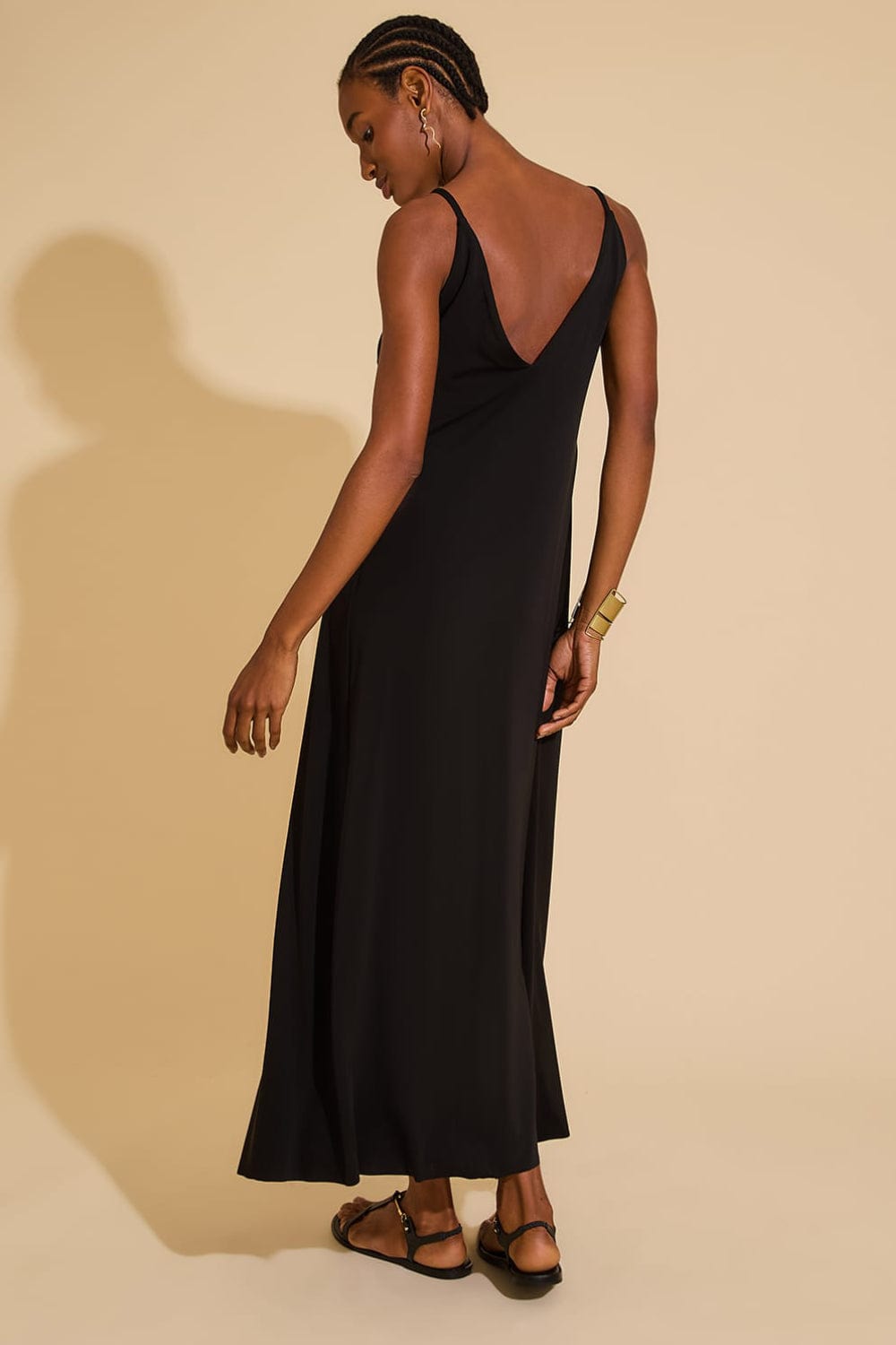 Lenny Niemeyer - Vestido Midi Decote Preto