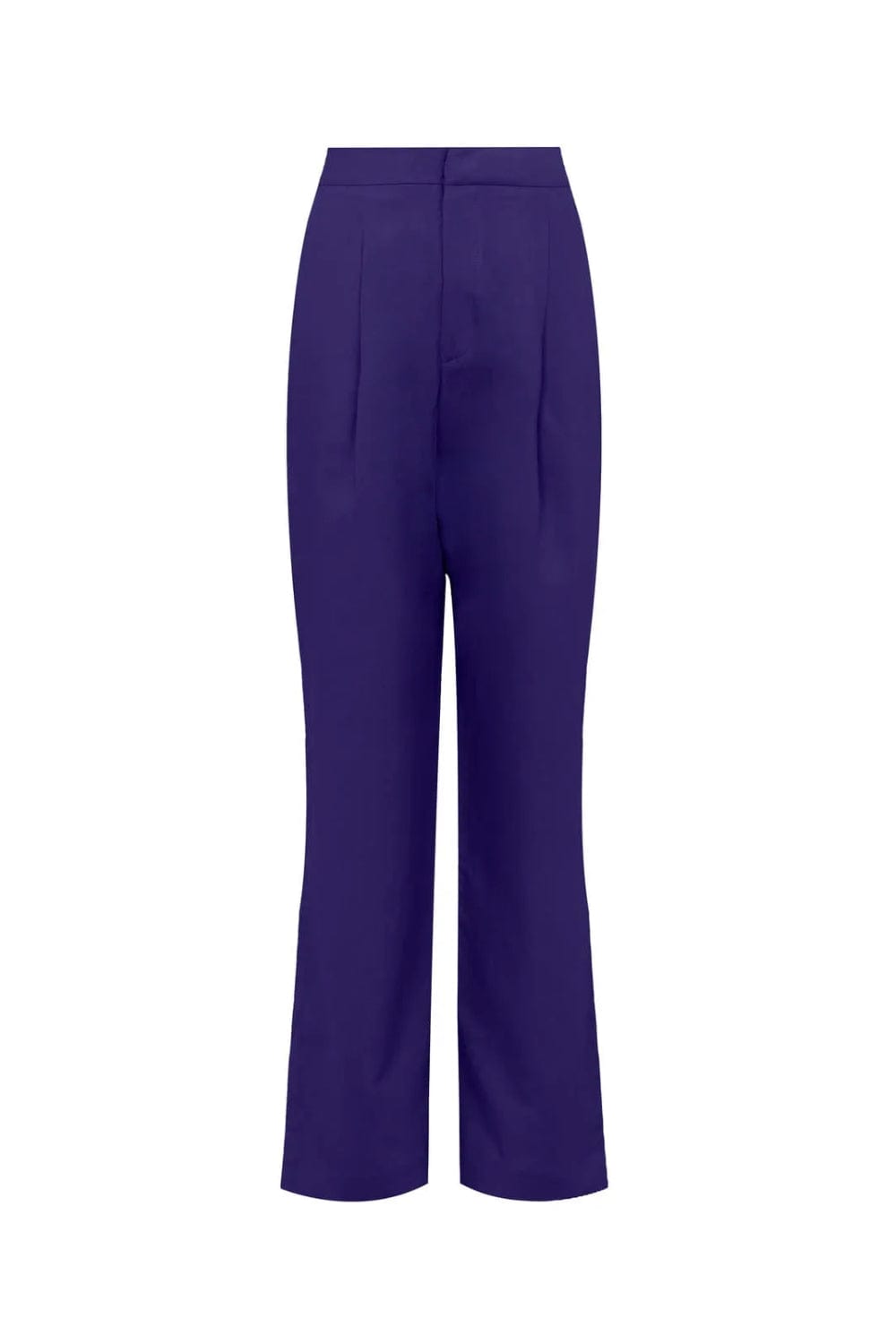 Lenny Niemeyer - Calça Pantalona Pregas Viscolinho Jabuticaba Roxo