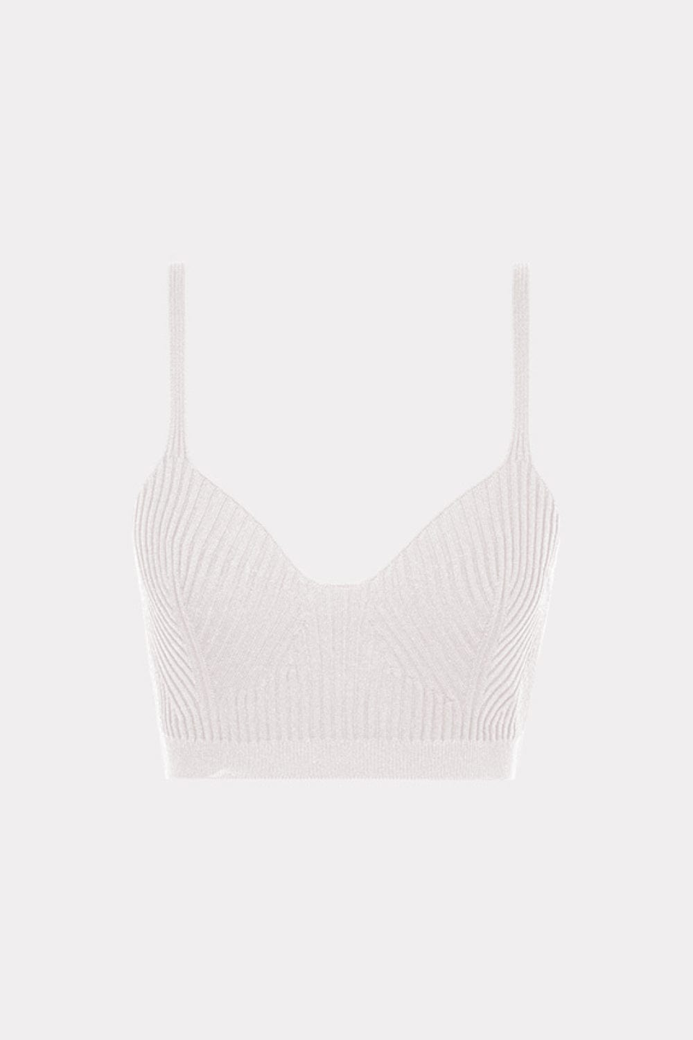 Coven - Blusa Cropped Tricot Canelado Peplum Branco