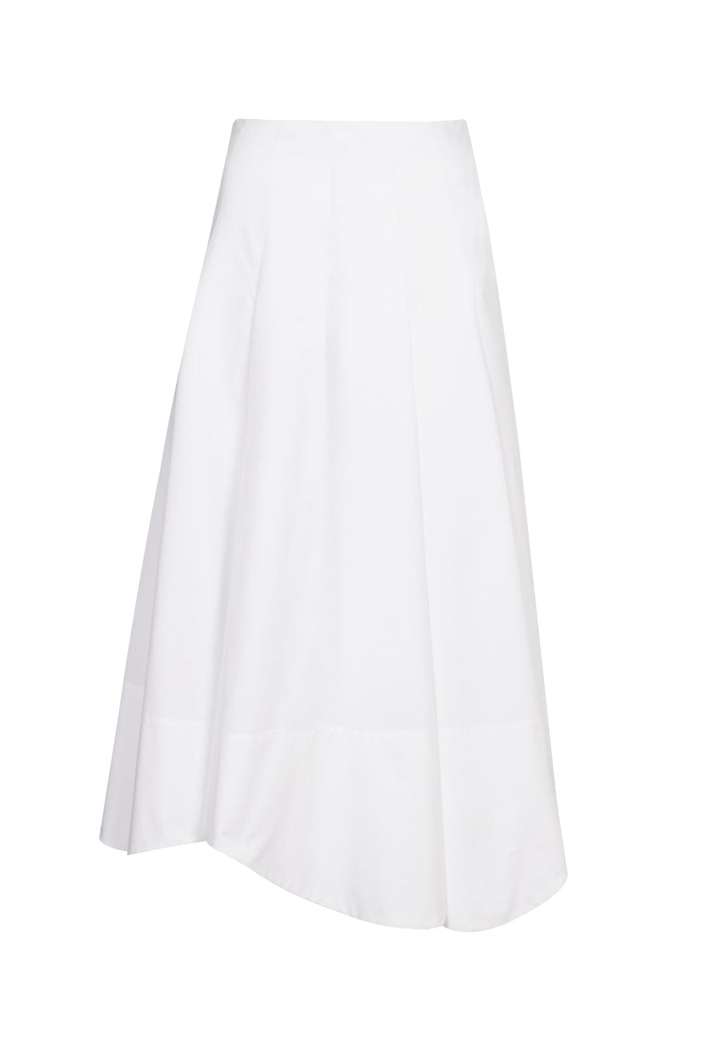 Coven - Saia Midi Ice Cotton Barra Curvas Branco