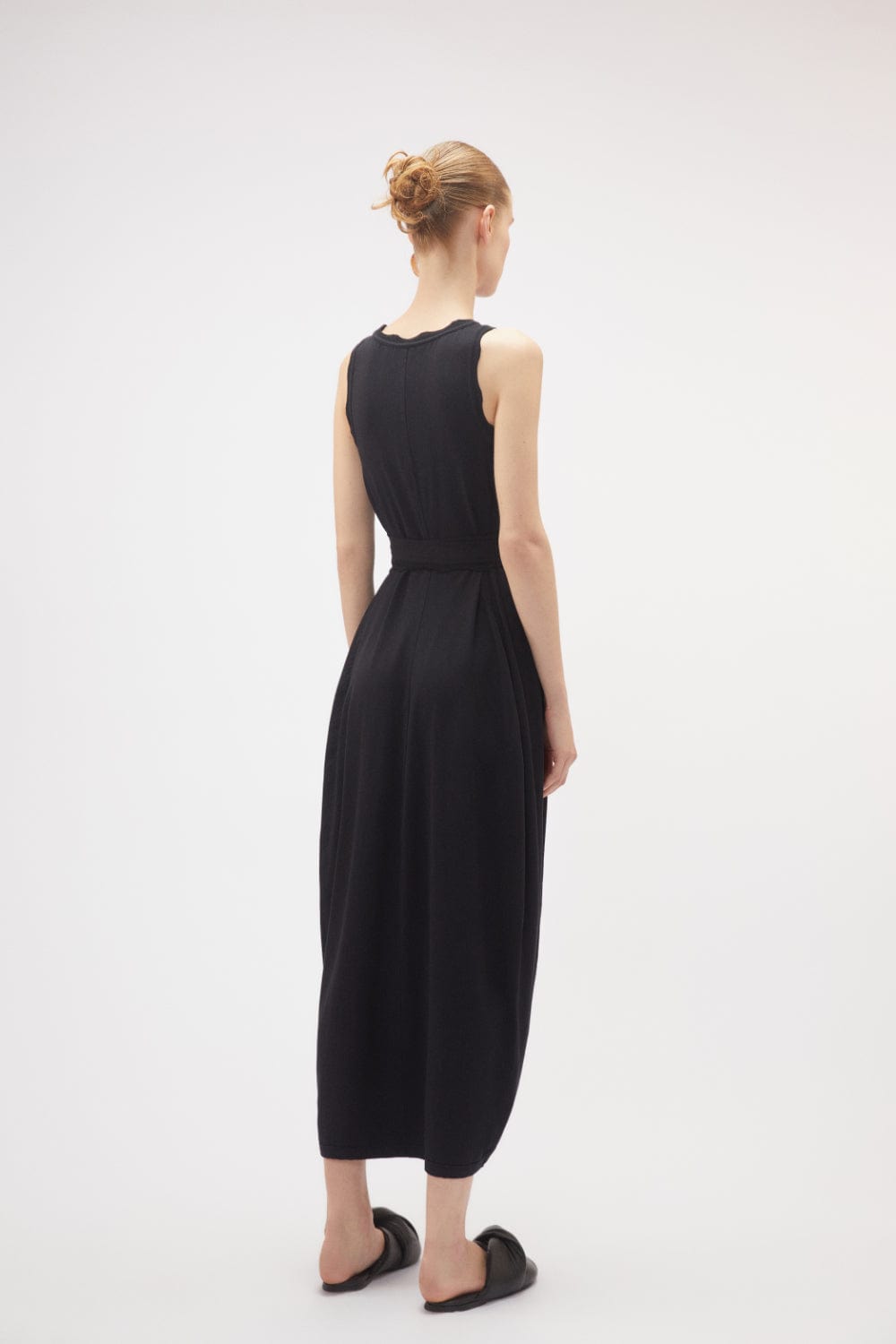 Coven - Vestido Midi Malha Stretto Preto