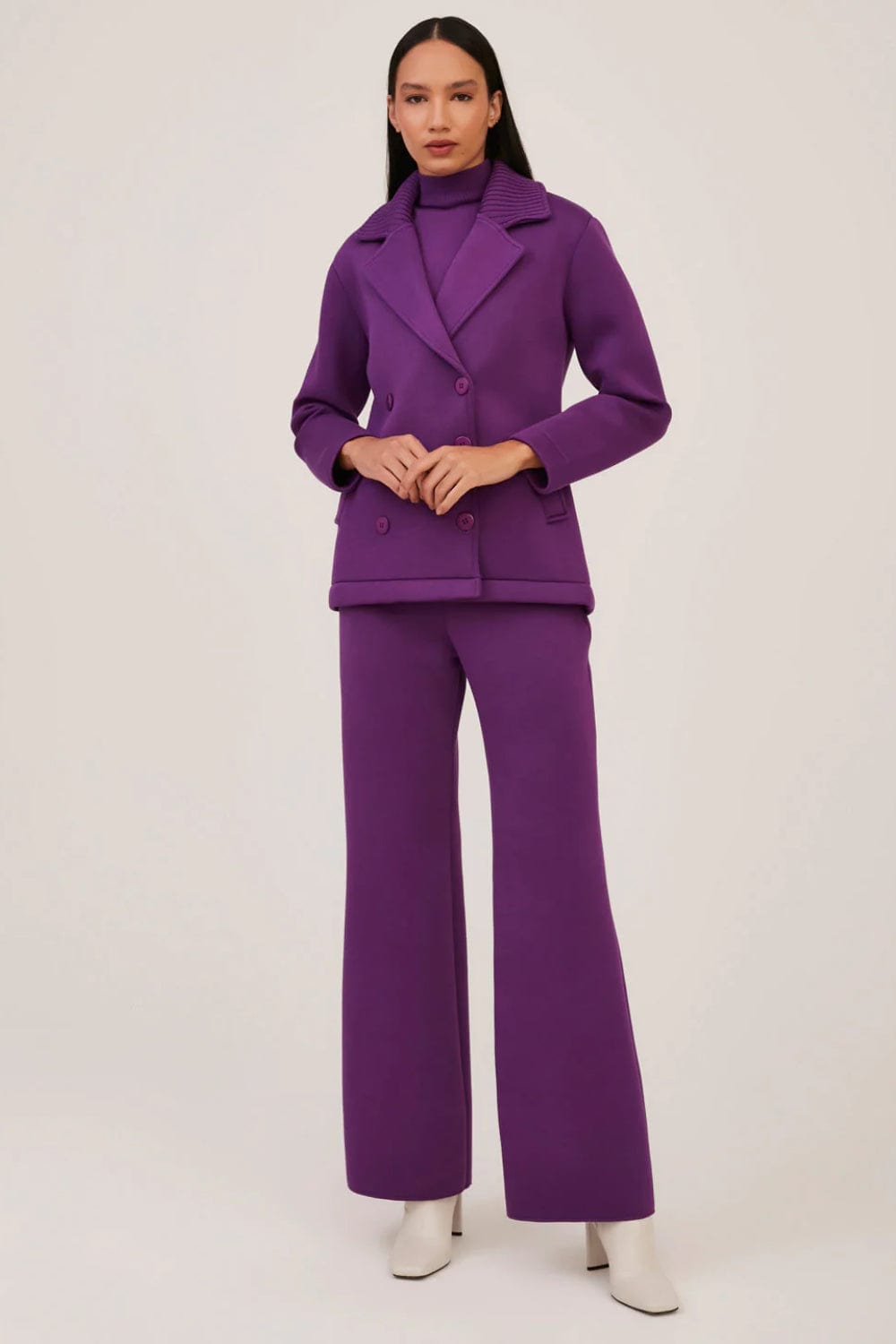 Viviane Furrier - Calça Alfaiataria em Tricot Dublado