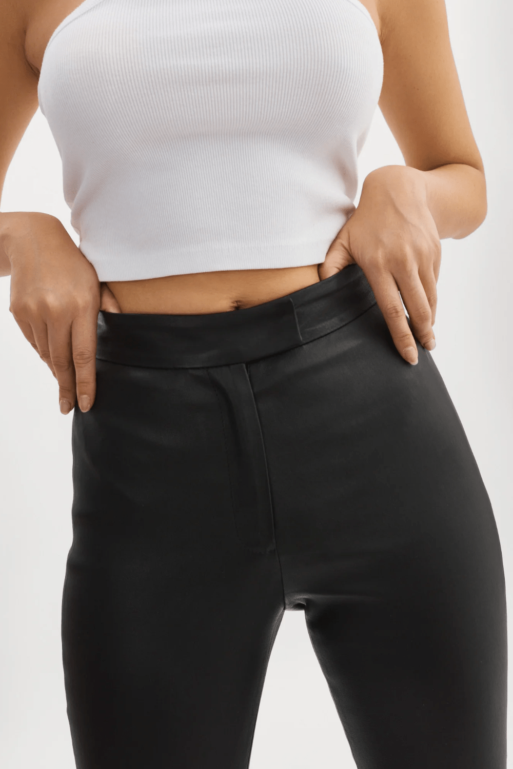 Lamarque - Calça Couro Skinny Dawn Preto