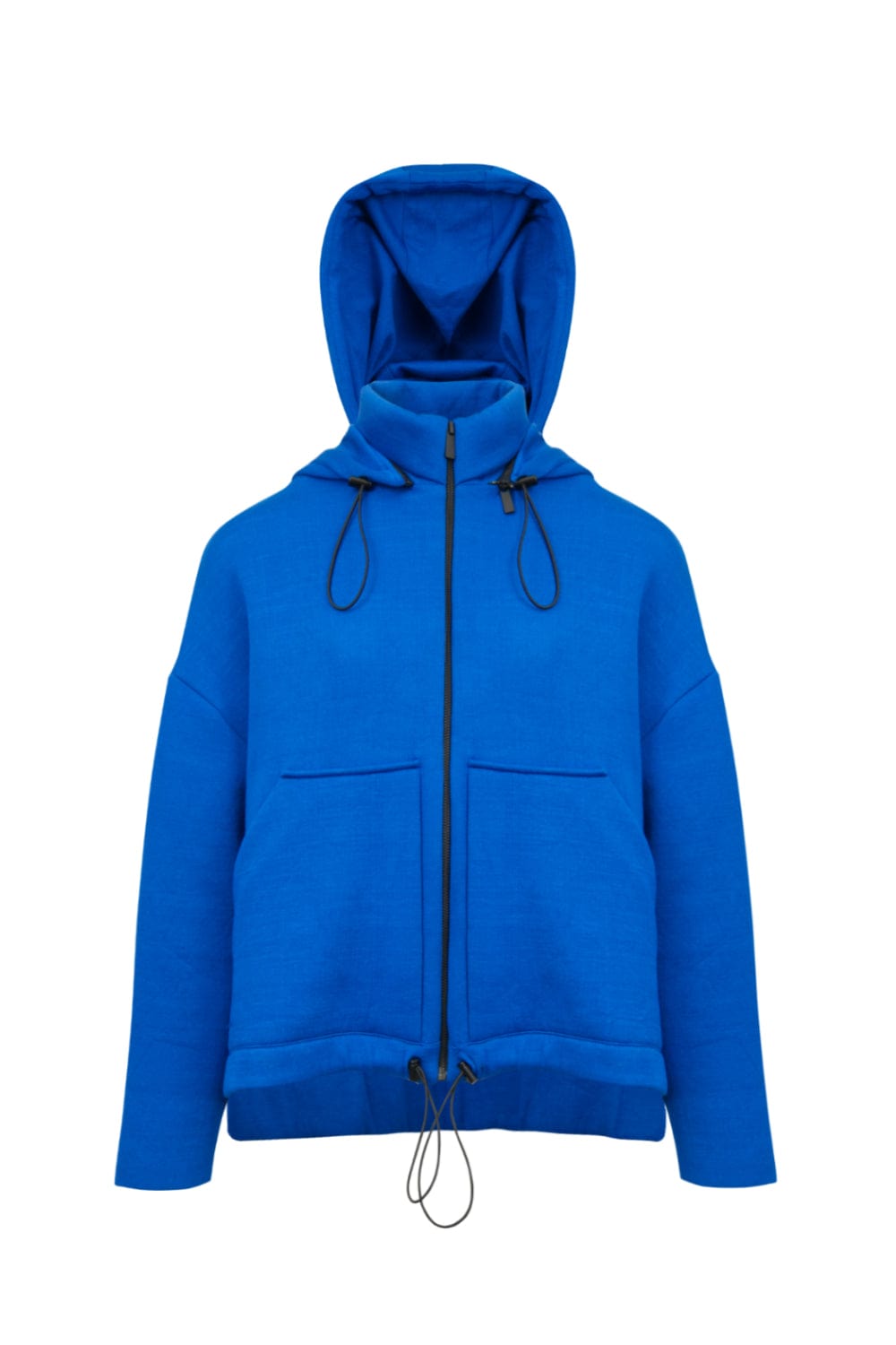 Coven - Casaco Tricot Neoprene com Capuz Azul