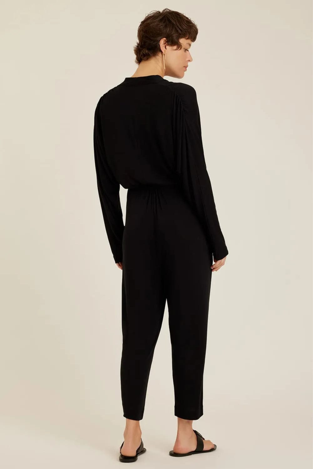 Lenny Niemeyer - Macacão Cinto Fivela Preto