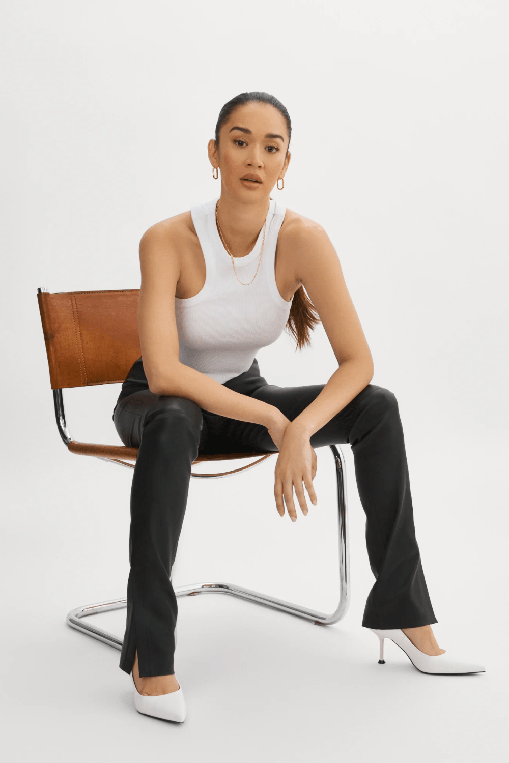 Lamarque - Calça Couro Skinny Dawn Preto