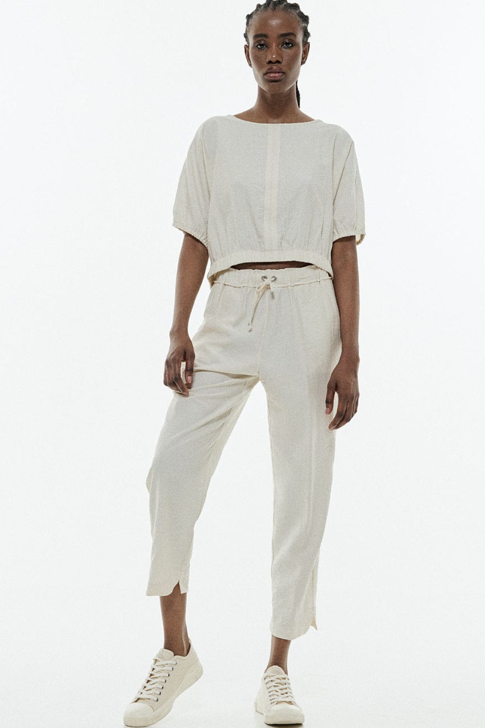 Access - Calça com Elástico na Cintura Vanila