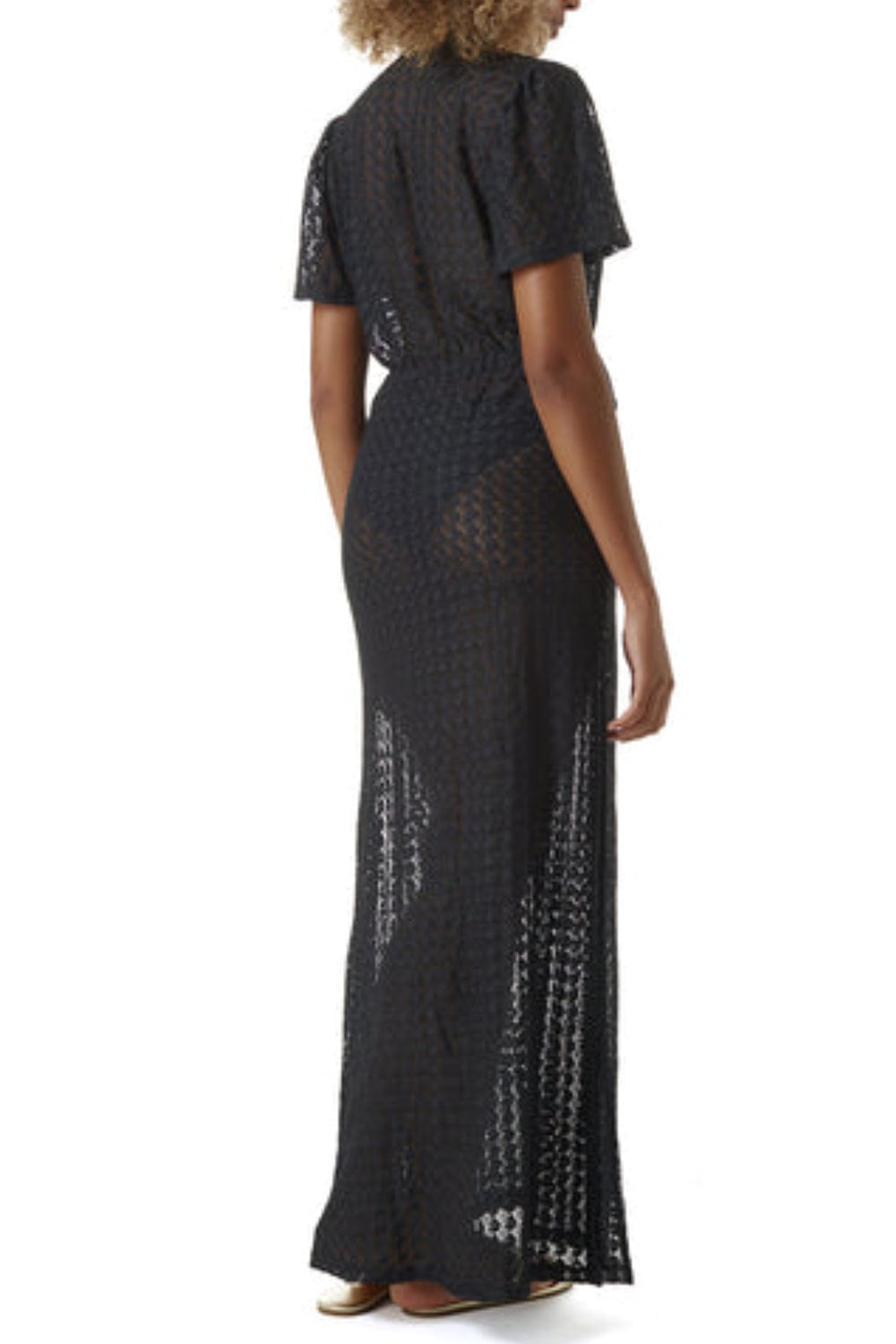 Melissa Odabash - Vestido Longo Renda Esme Preto