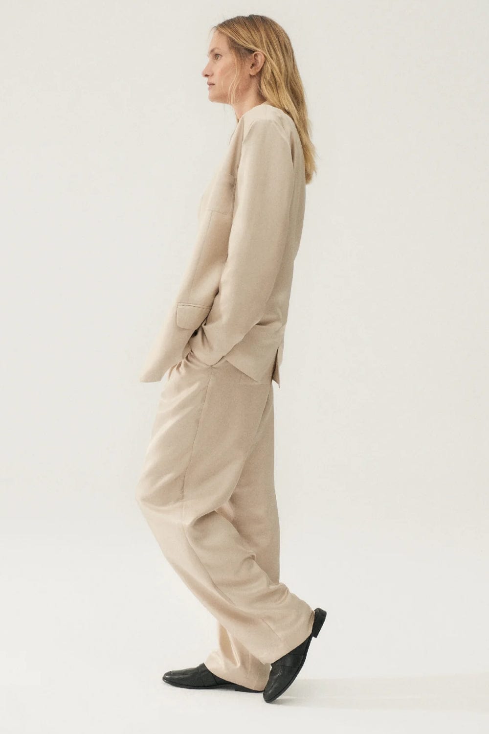 Silk Laundry - Blazer Twill Miami Seda Bege