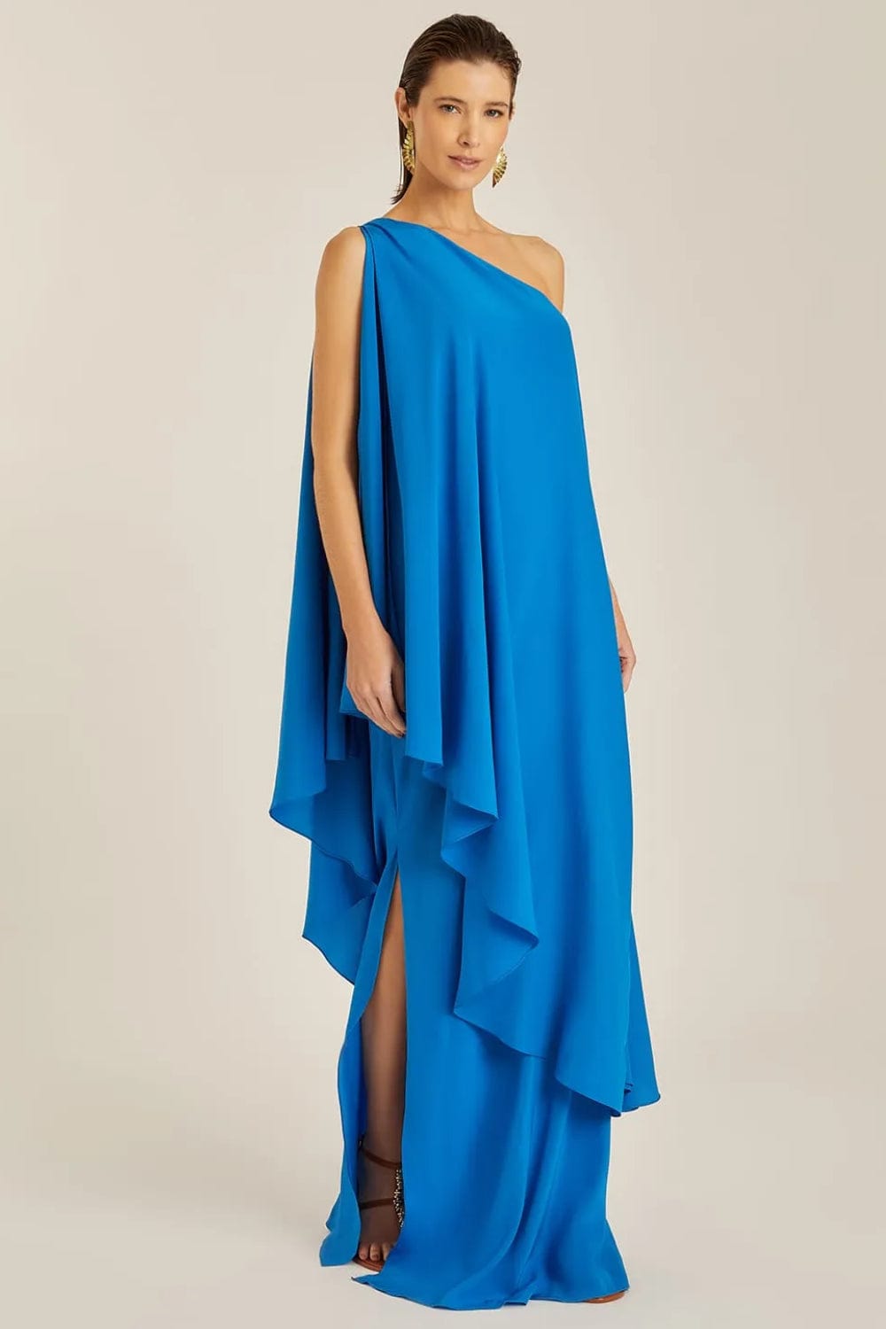 Lenny Niemeyer - Vestido Longo um Ombro Mônaco