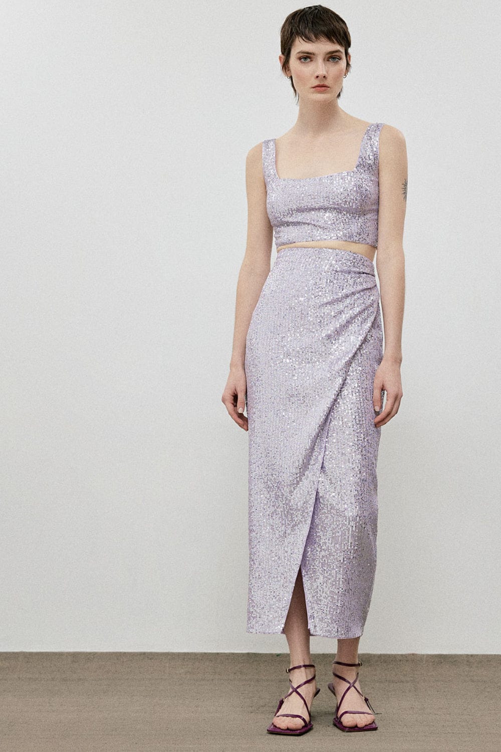 Access - Saia Midi Envelope Paetês Lilás