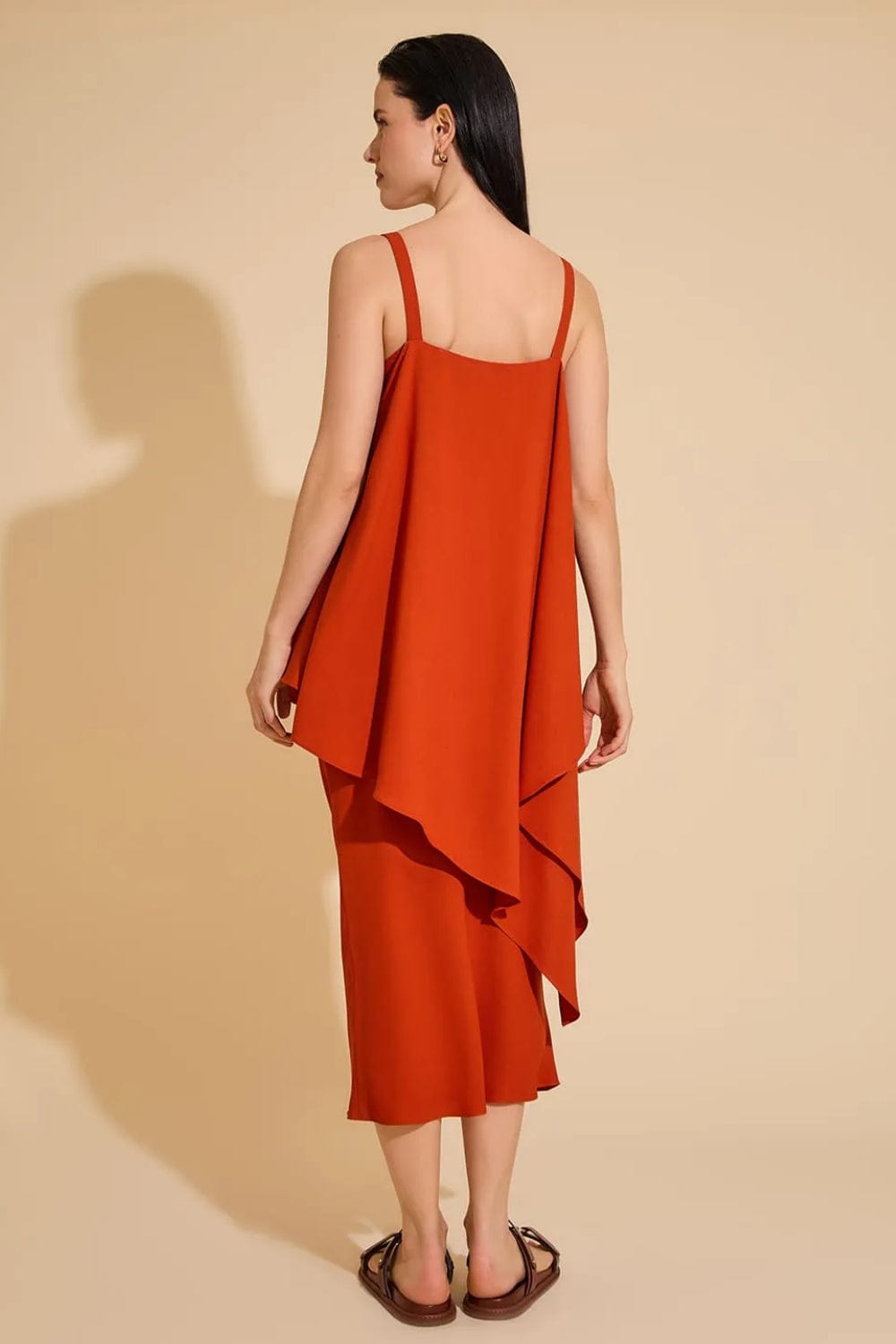 Lenny Niemeyer - Vestido Midi Camadas Sobreposta Curcuma