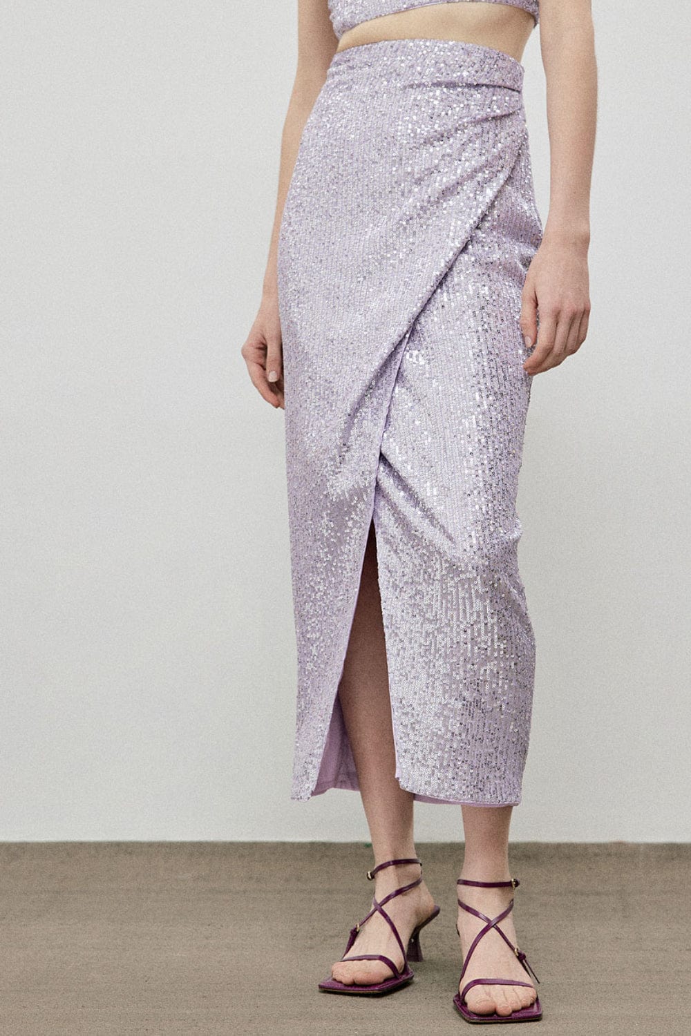 Access - Saia Midi Envelope Paetês Lilás