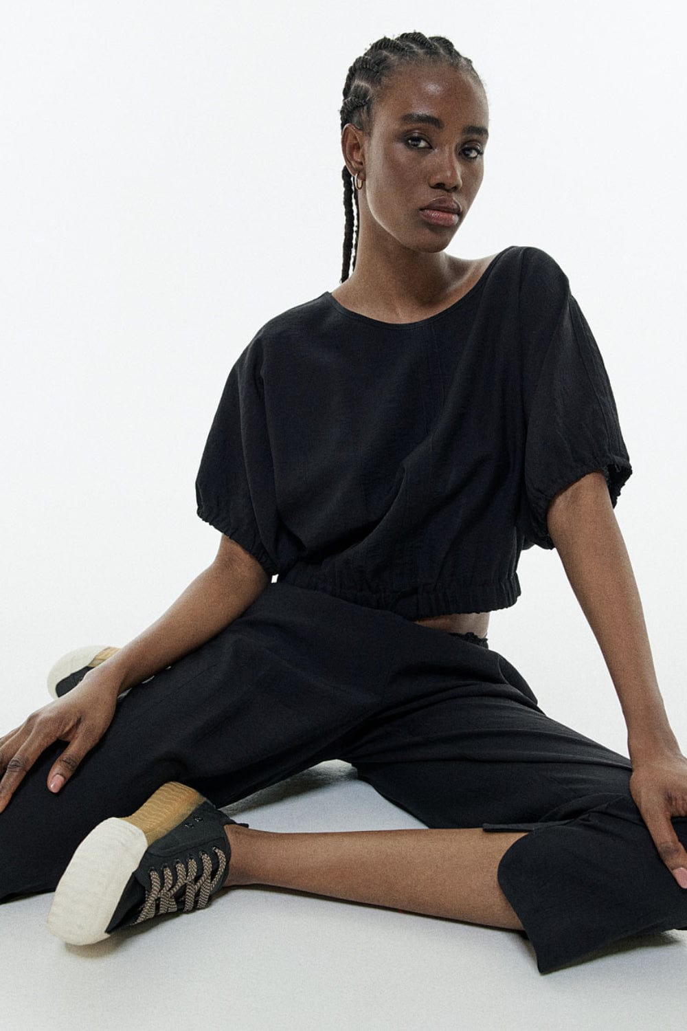 Access  - Calça Elástico na Cintura Preto