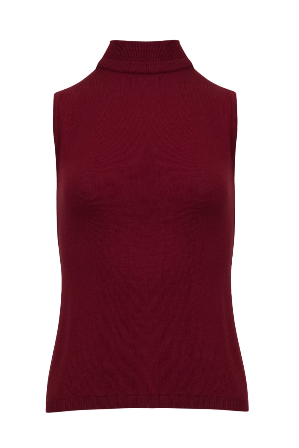 Coven - Blusa sem Manga Tricot Vinho