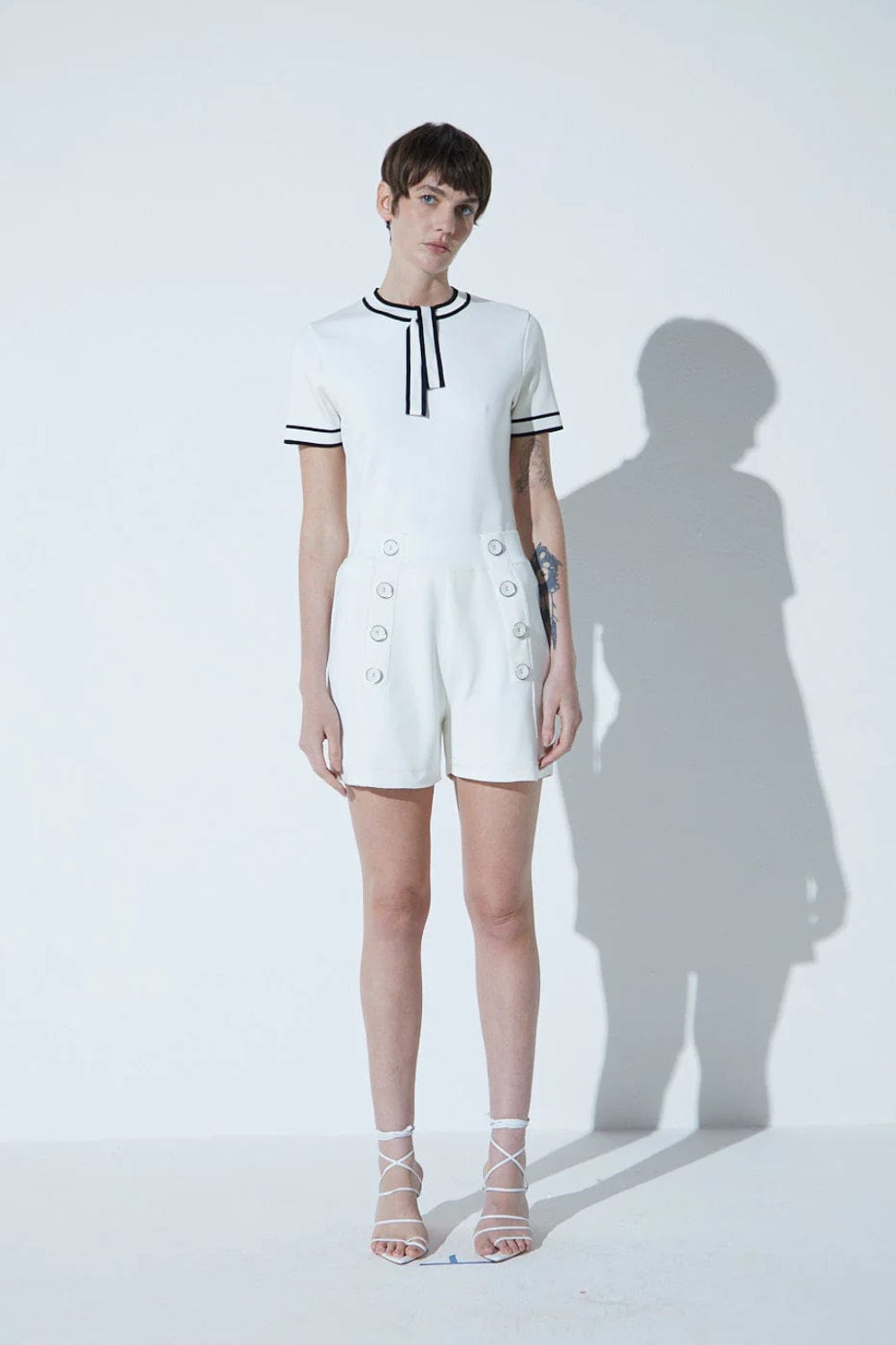 Viviane Furrier - Blusa Manga Curta em Tricot