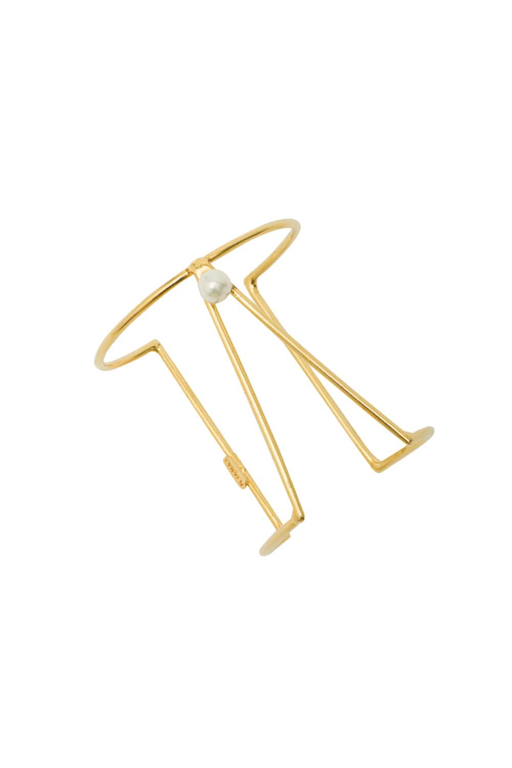 Lynyer- Bracelete V com Pérola