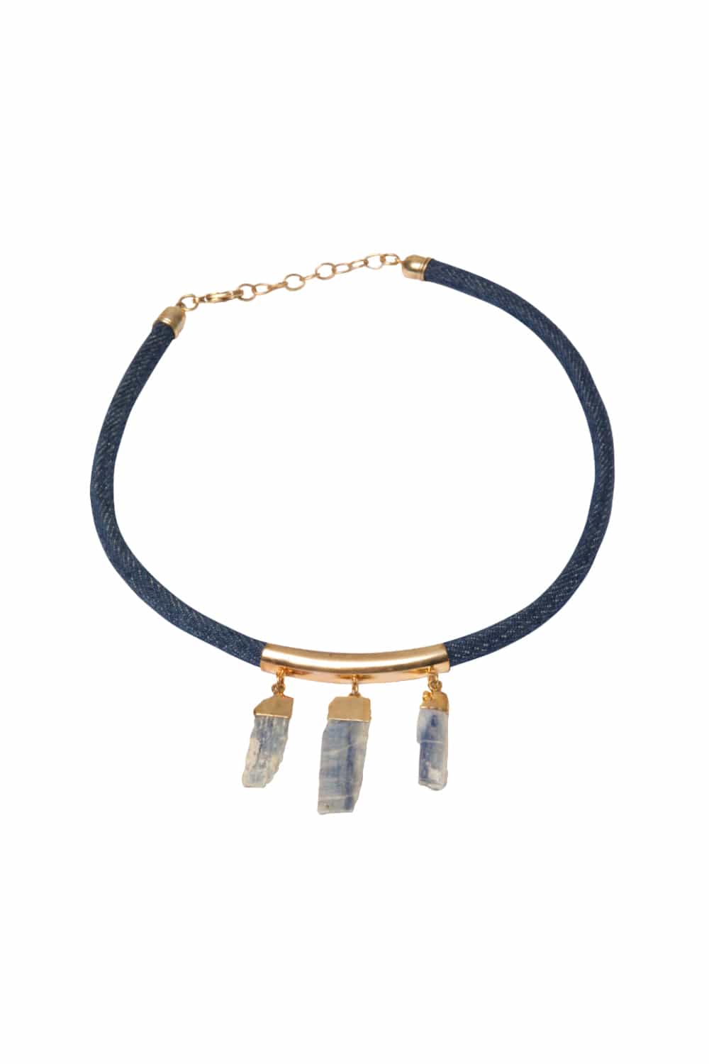 MR Lodi Stone - Colar Cianita Três Pedras