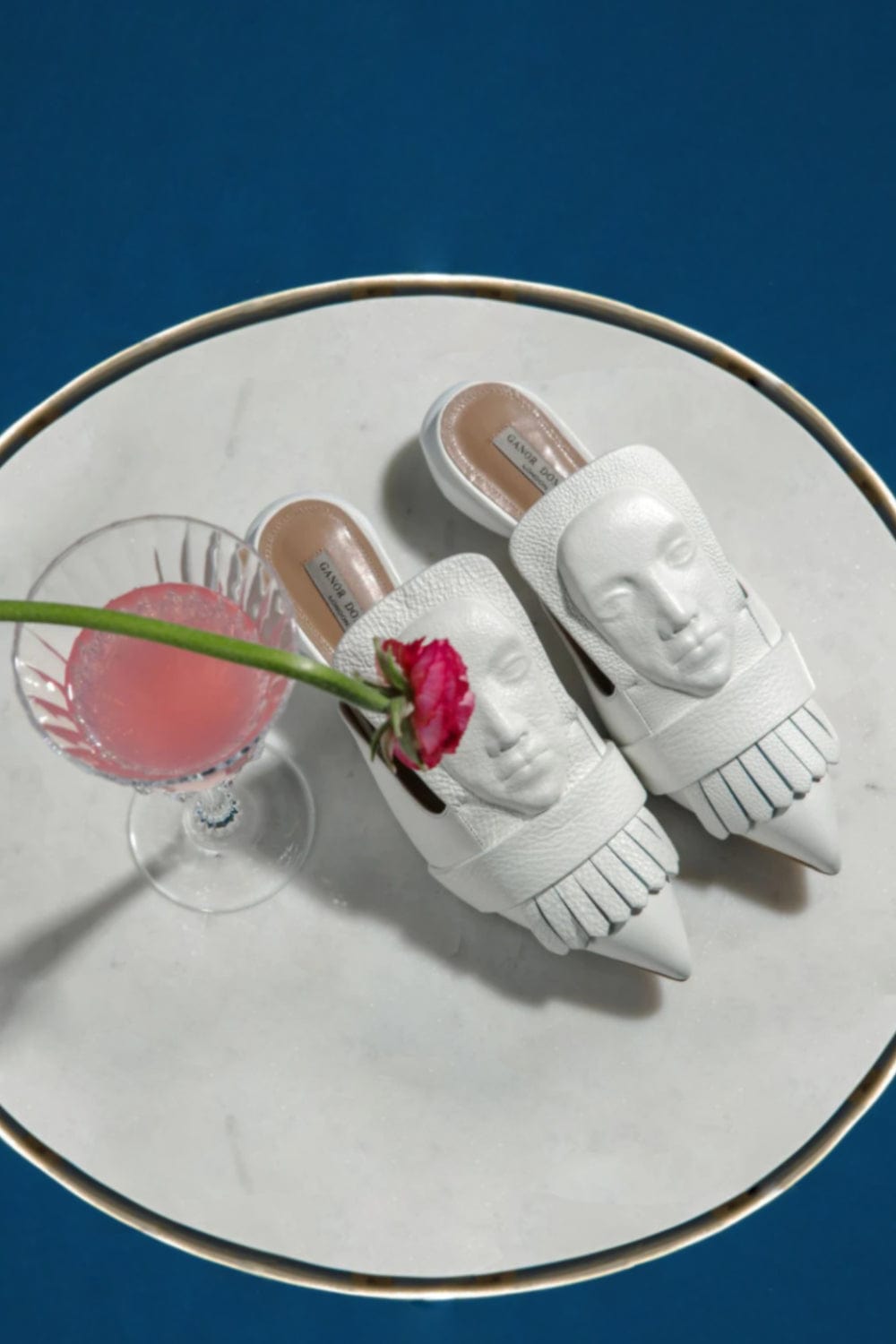 Ganor Dominic - Mule Couro Marcel Branco