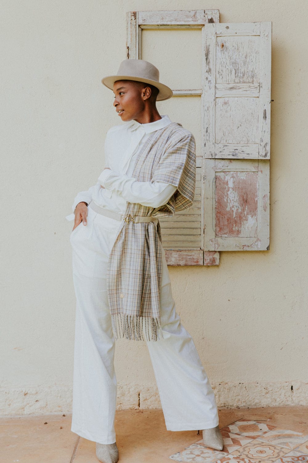 Alex Max - Cachecol Xadrez Cashmere Alessia Massimo