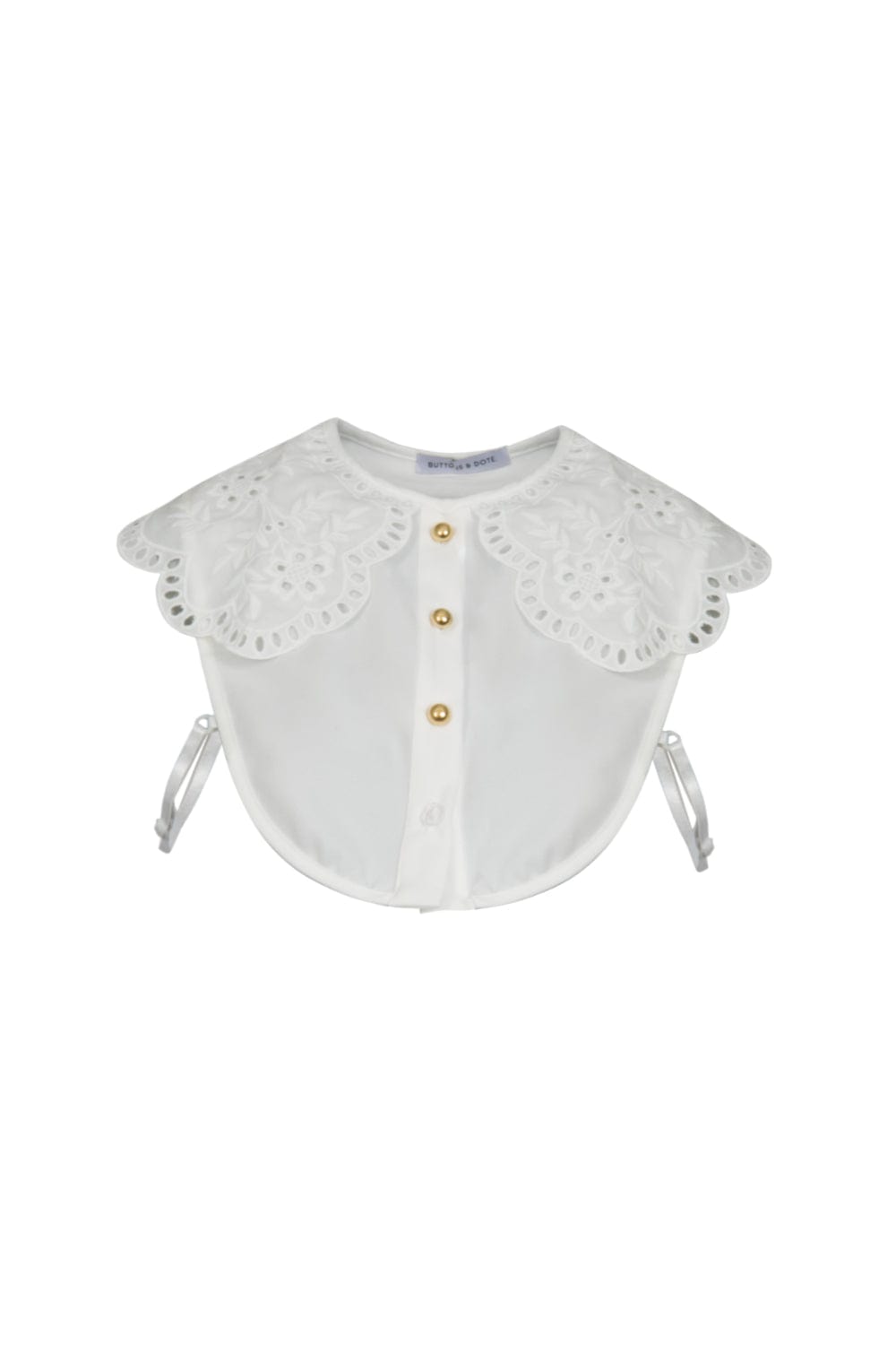 Gola Destacável com Bordado Richelieu